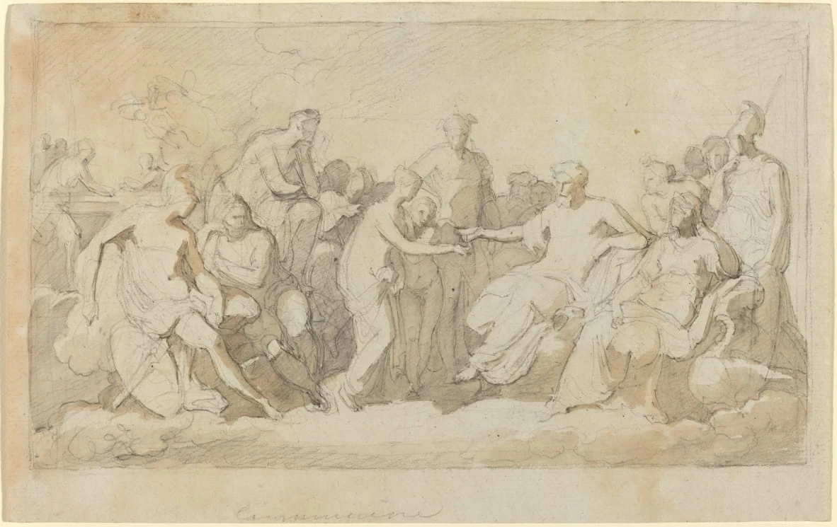 Pisiche ricevuta sul monte Olimpo - Julius S. Held Collection, National Gallery of Art
